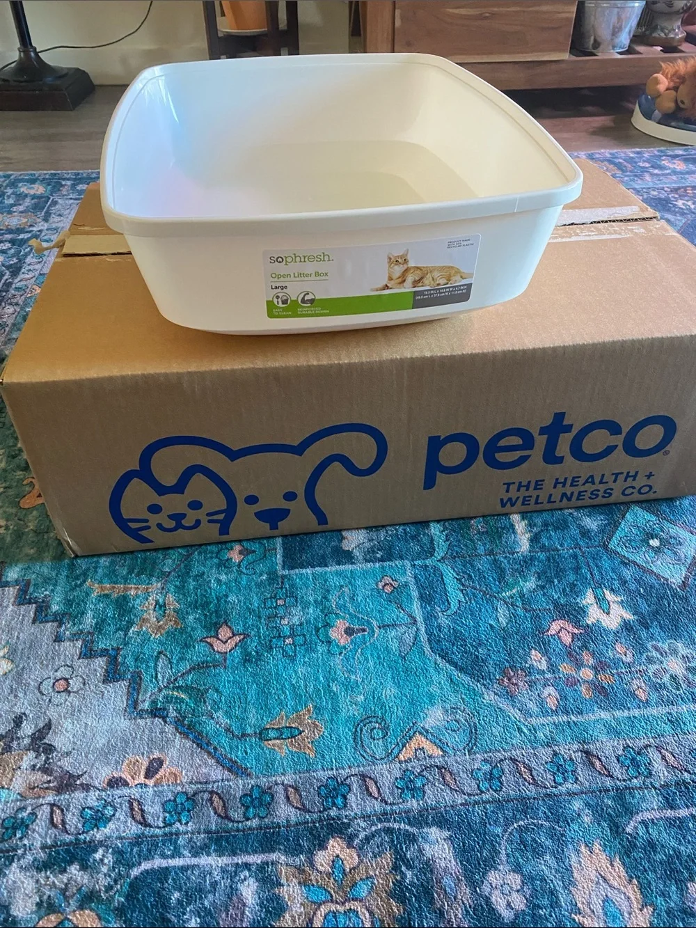 New Petco sophresh large litter box